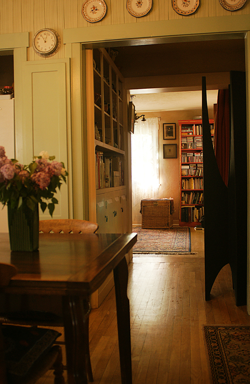 View from kitchen into tv/guest room