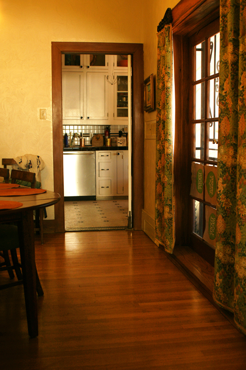 Dining room next to kitchen