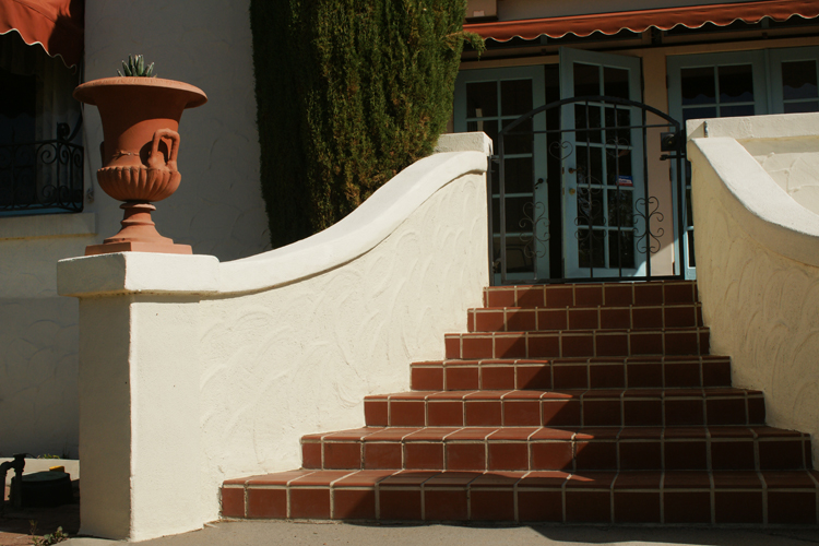 Restored front steps